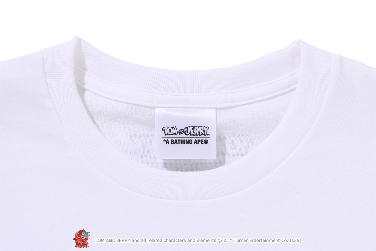A BATHING APE® が『トムとジェリー』誕生85周年を記念したコラボレートコレクションをリリース A BATHING APE® Tom and Jerry collection release info NICI