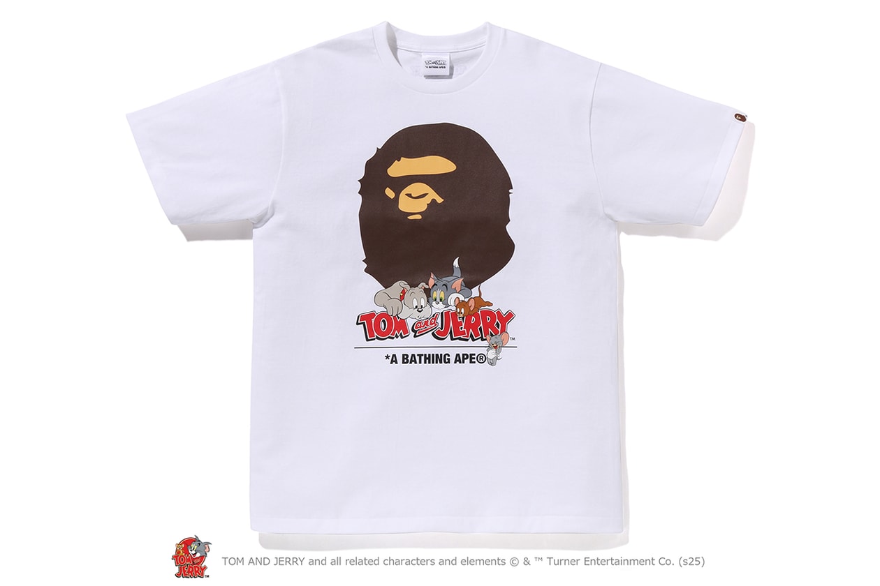 A BATHING APE® が『トムとジェリー』誕生85周年を記念したコラボレートコレクションをリリース A BATHING APE® Tom and Jerry collection release info NICI