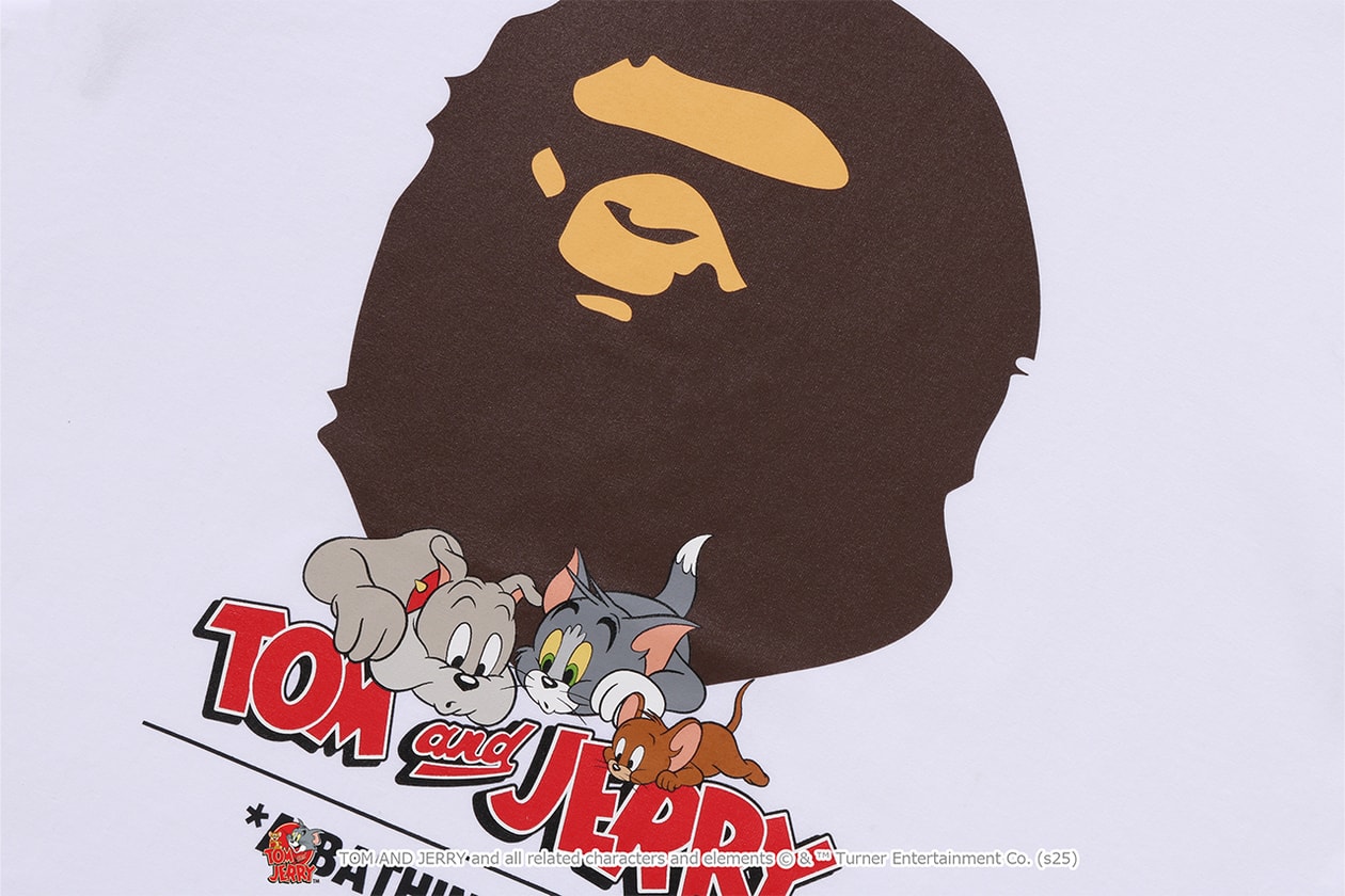 A BATHING APE® が『トムとジェリー』誕生85周年を記念したコラボレートコレクションをリリース A BATHING APE® Tom and Jerry collection release info NICI