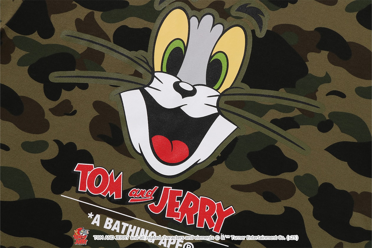 A BATHING APE® が『トムとジェリー』誕生85周年を記念したコラボレートコレクションをリリース A BATHING APE® Tom and Jerry collection release info NICI