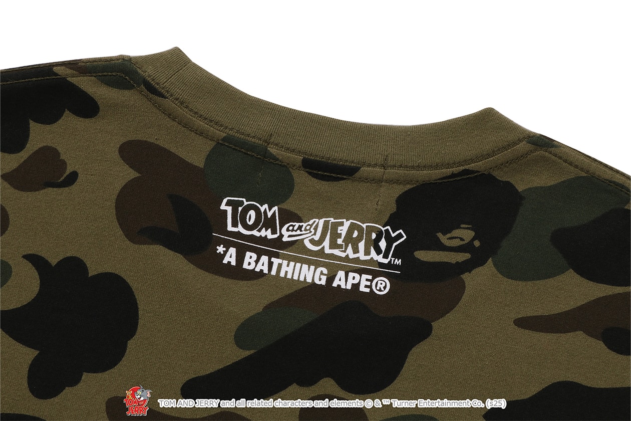 A BATHING APE® が『トムとジェリー』誕生85周年を記念したコラボレートコレクションをリリース A BATHING APE® Tom and Jerry collection release info NICI
