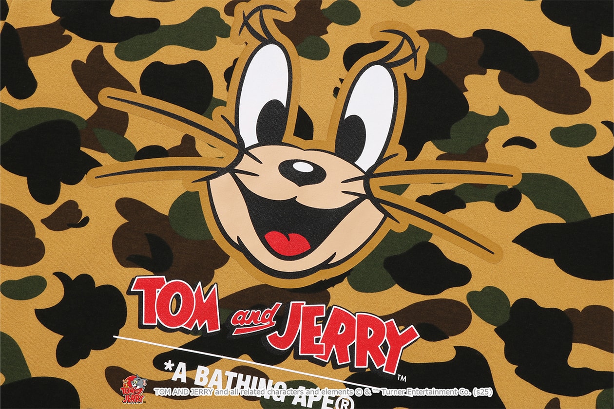 A BATHING APE® が『トムとジェリー』誕生85周年を記念したコラボレートコレクションをリリース A BATHING APE®  Tom and Jerry collection release info NICI