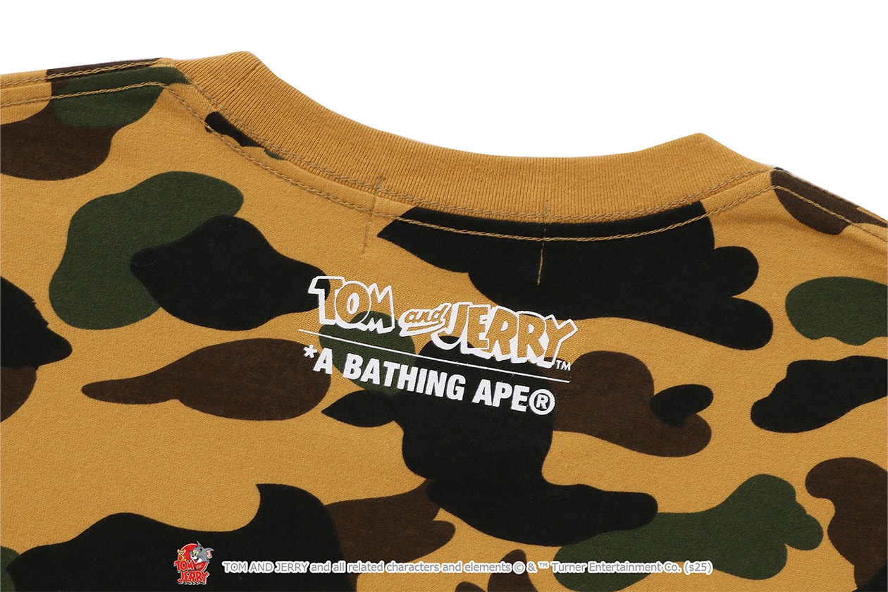 A BATHING APE® が『トムとジェリー』誕生85周年を記念したコラボレートコレクションをリリース A BATHING APE® Tom and Jerry collection release info NICI