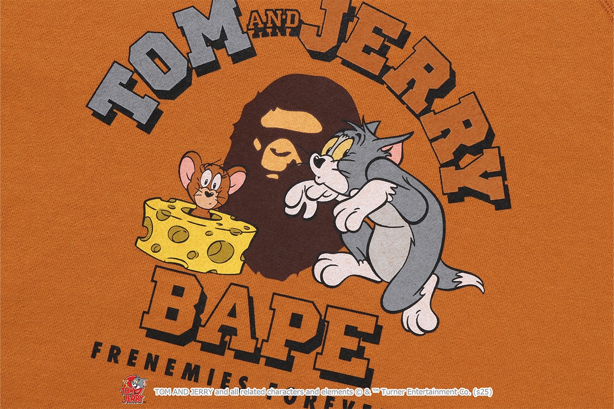 A BATHING APE® が『トムとジェリー』誕生85周年を記念したコラボレートコレクションをリリース A BATHING APE®  Tom and Jerry collection release info NICI