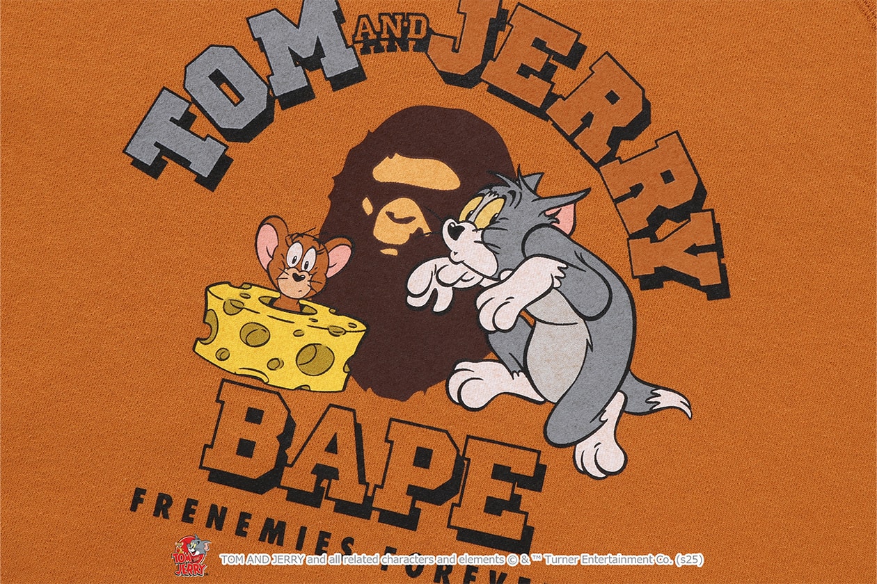 A BATHING APE® が『トムとジェリー』誕生85周年を記念したコラボレートコレクションをリリース A BATHING APE® Tom and Jerry collection release info NICI