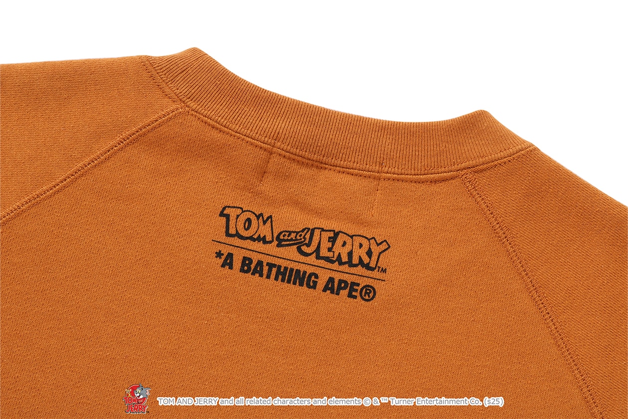 A BATHING APE® が『トムとジェリー』誕生85周年を記念したコラボレートコレクションをリリース A BATHING APE® Tom and Jerry collection release info NICI