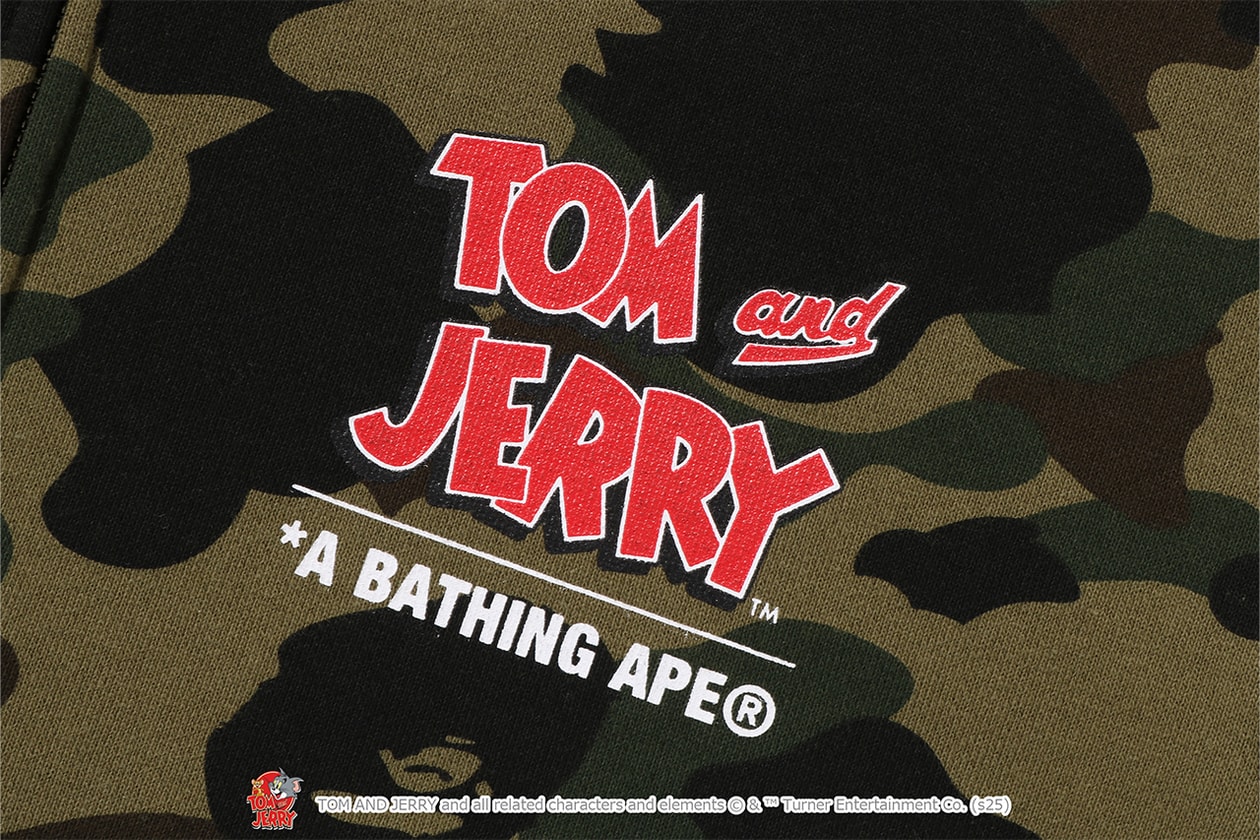 A BATHING APE® が『トムとジェリー』誕生85周年を記念したコラボレートコレクションをリリース A BATHING APE®  Tom and Jerry collection release info NICI