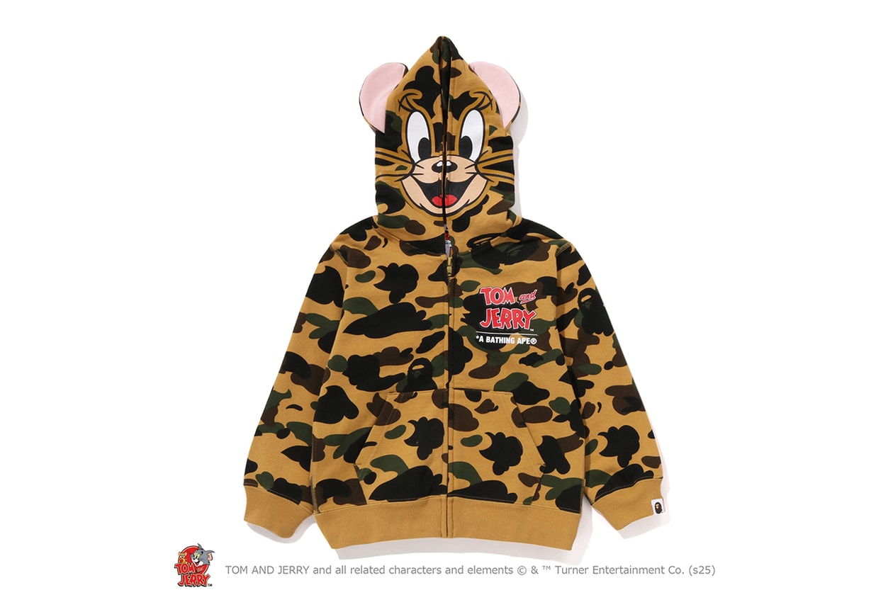 A BATHING APE® が『トムとジェリー』誕生85周年を記念したコラボレートコレクションをリリース A BATHING APE® Tom and Jerry collection release info NICI