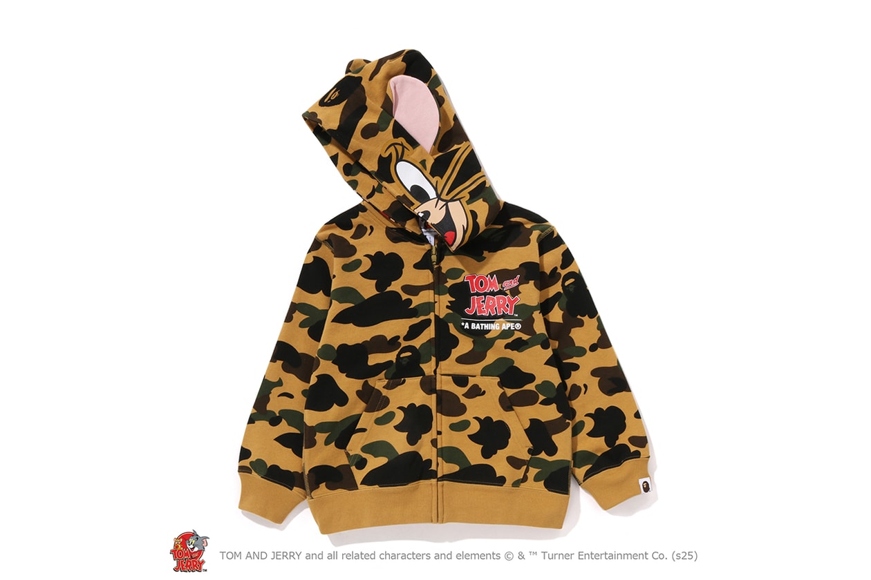 A BATHING APE® が『トムとジェリー』誕生85周年を記念したコラボレートコレクションをリリース A BATHING APE® Tom and Jerry collection release info NICI
