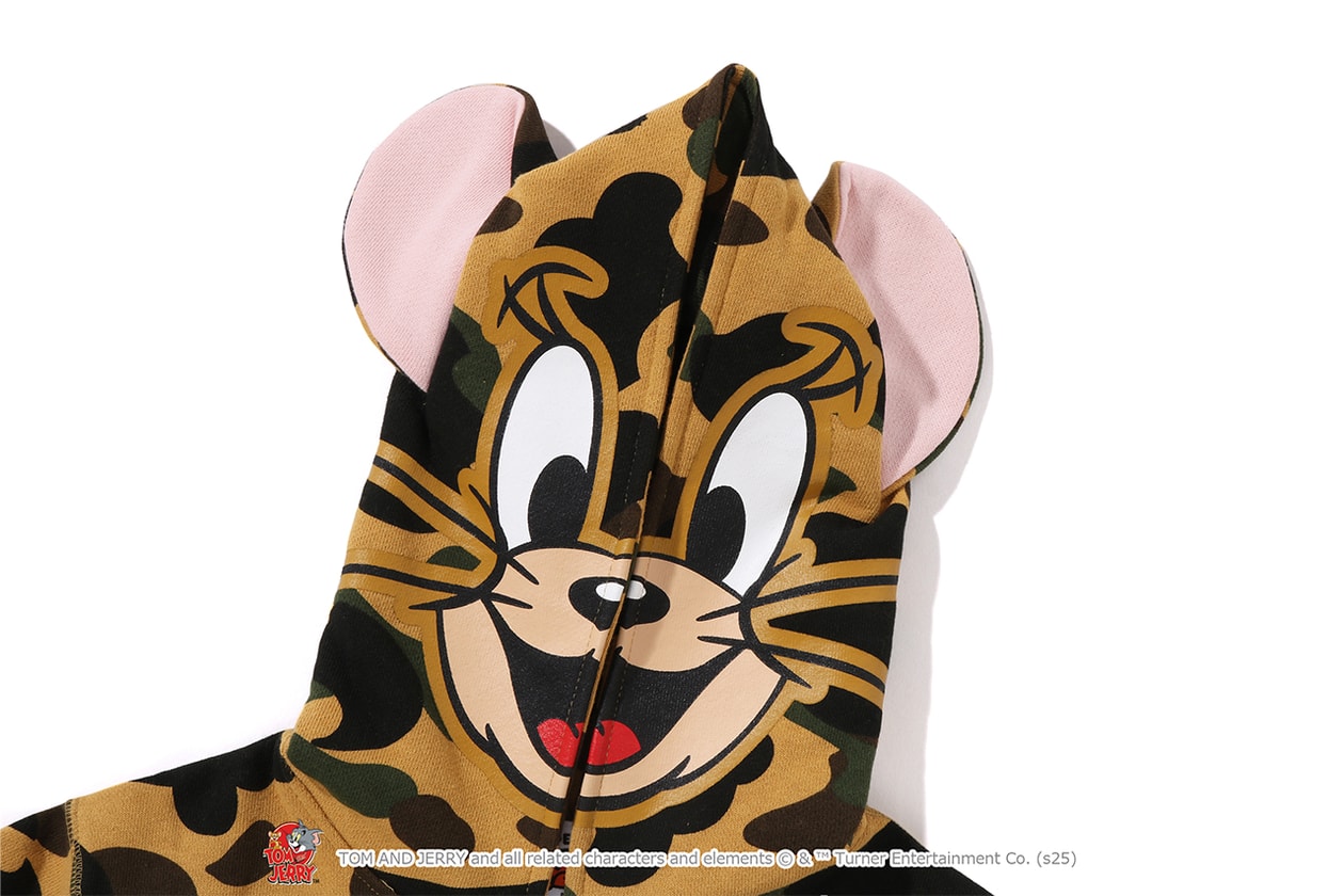 A BATHING APE® が『トムとジェリー』誕生85周年を記念したコラボレートコレクションをリリース A BATHING APE® Tom and Jerry collection release info NICI