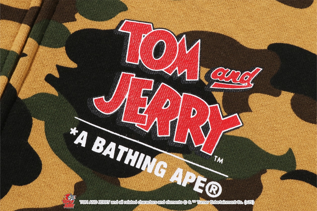 A BATHING APE® が『トムとジェリー』誕生85周年を記念したコラボレートコレクションをリリース A BATHING APE® Tom and Jerry collection release info NICI