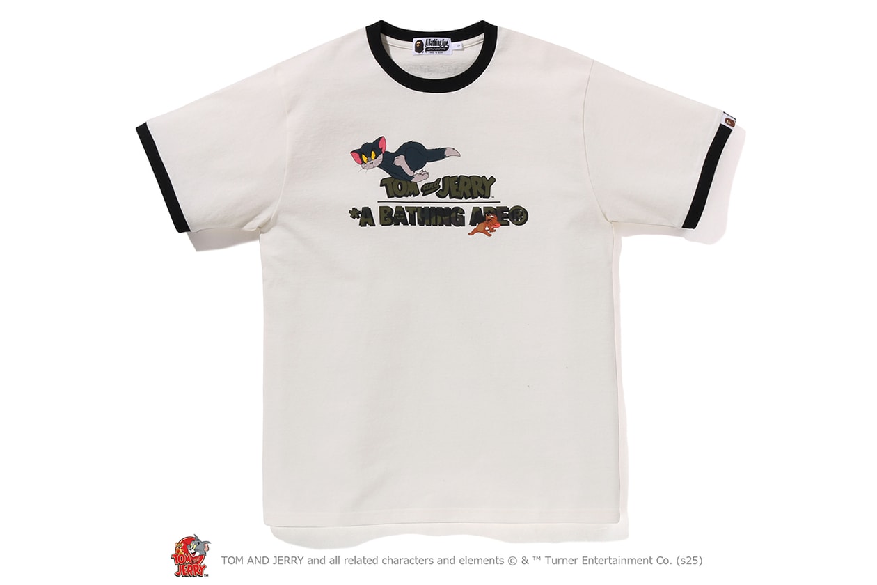 A BATHING APE® が『トムとジェリー』誕生85周年を記念したコラボレートコレクションをリリース A BATHING APE® Tom and Jerry collection release info NICI