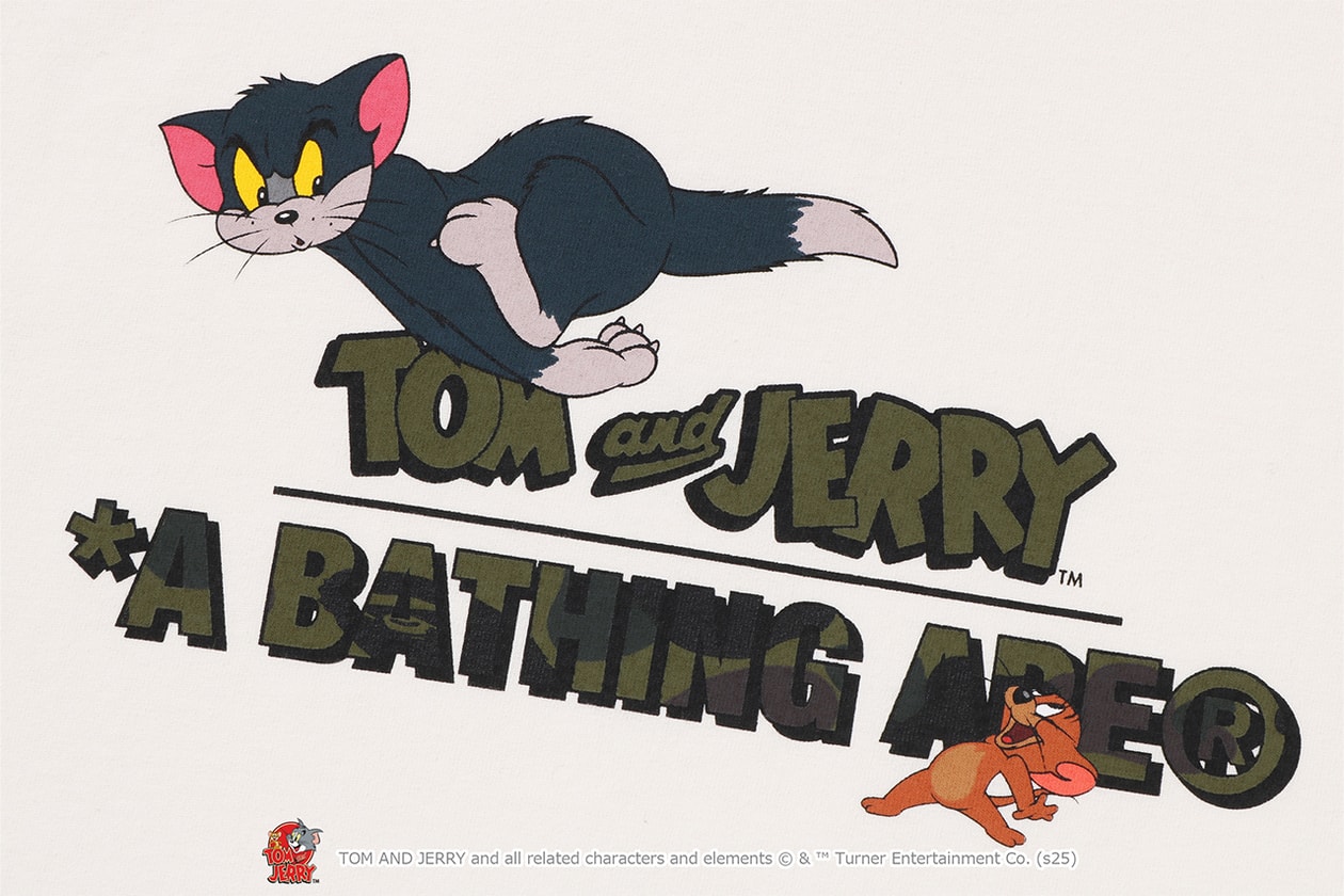 A BATHING APE® が『トムとジェリー』誕生85周年を記念したコラボレートコレクションをリリース A BATHING APE® Tom and Jerry collection release info NICI