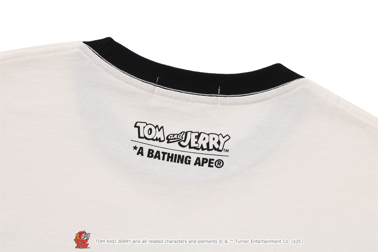 A BATHING APE® が『トムとジェリー』誕生85周年を記念したコラボレートコレクションをリリース A BATHING APE® Tom and Jerry collection release info NICI