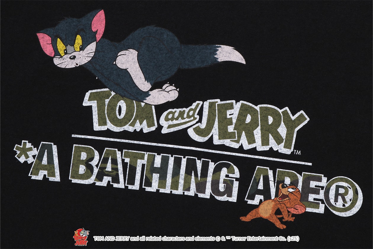 A BATHING APE® が『トムとジェリー』誕生85周年を記念したコラボレートコレクションをリリース A BATHING APE® Tom and Jerry collection release info NICI