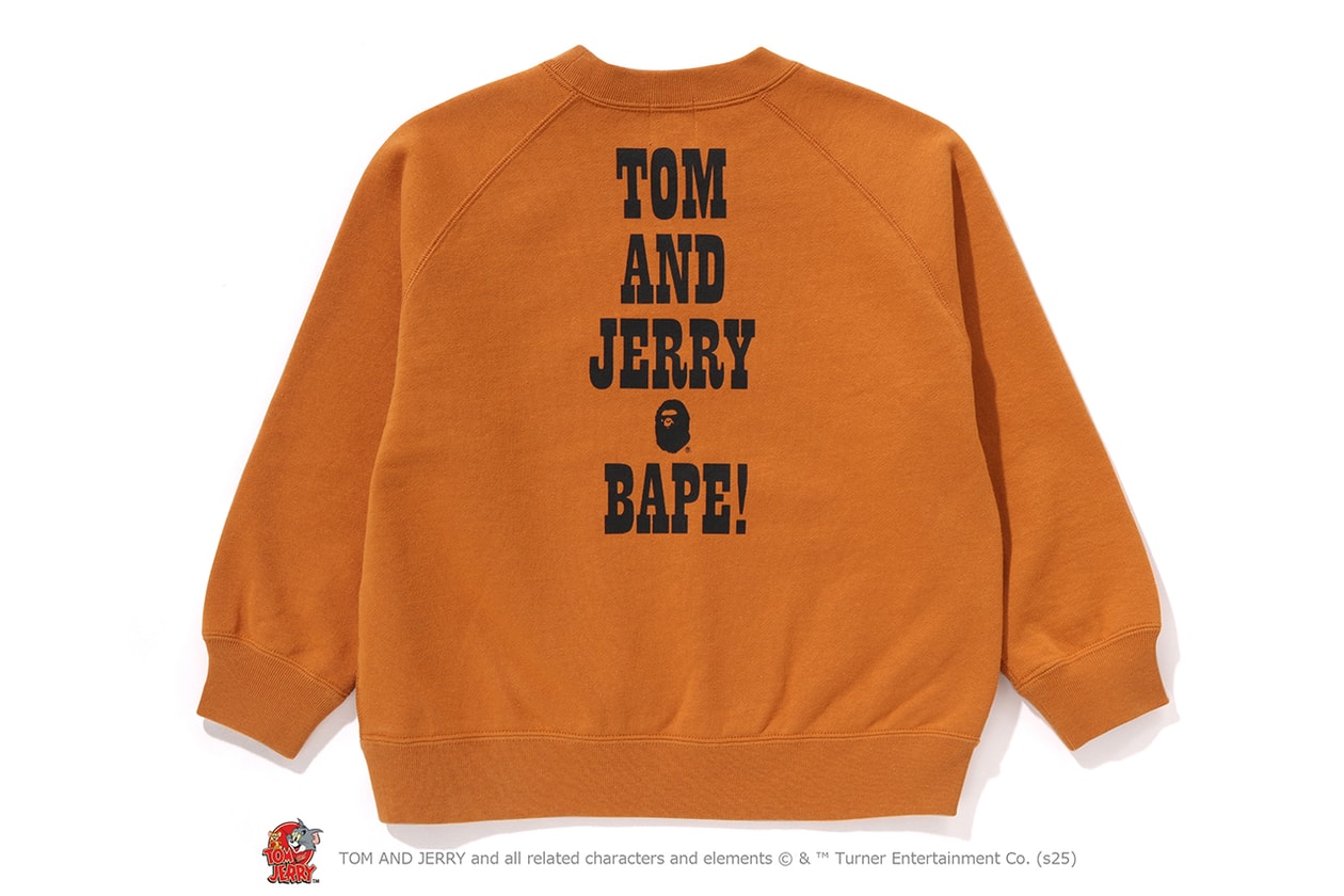 A BATHING APE® が『トムとジェリー』誕生85周年を記念したコラボレートコレクションをリリース A BATHING APE® Tom and Jerry collection release info NICI