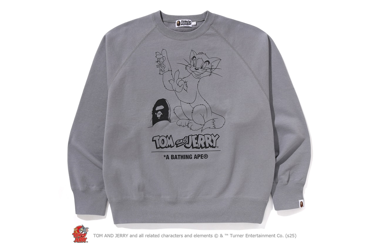 A BATHING APE® が『トムとジェリー』誕生85周年を記念したコラボレートコレクションをリリース A BATHING APE® Tom and Jerry collection release info NICI
