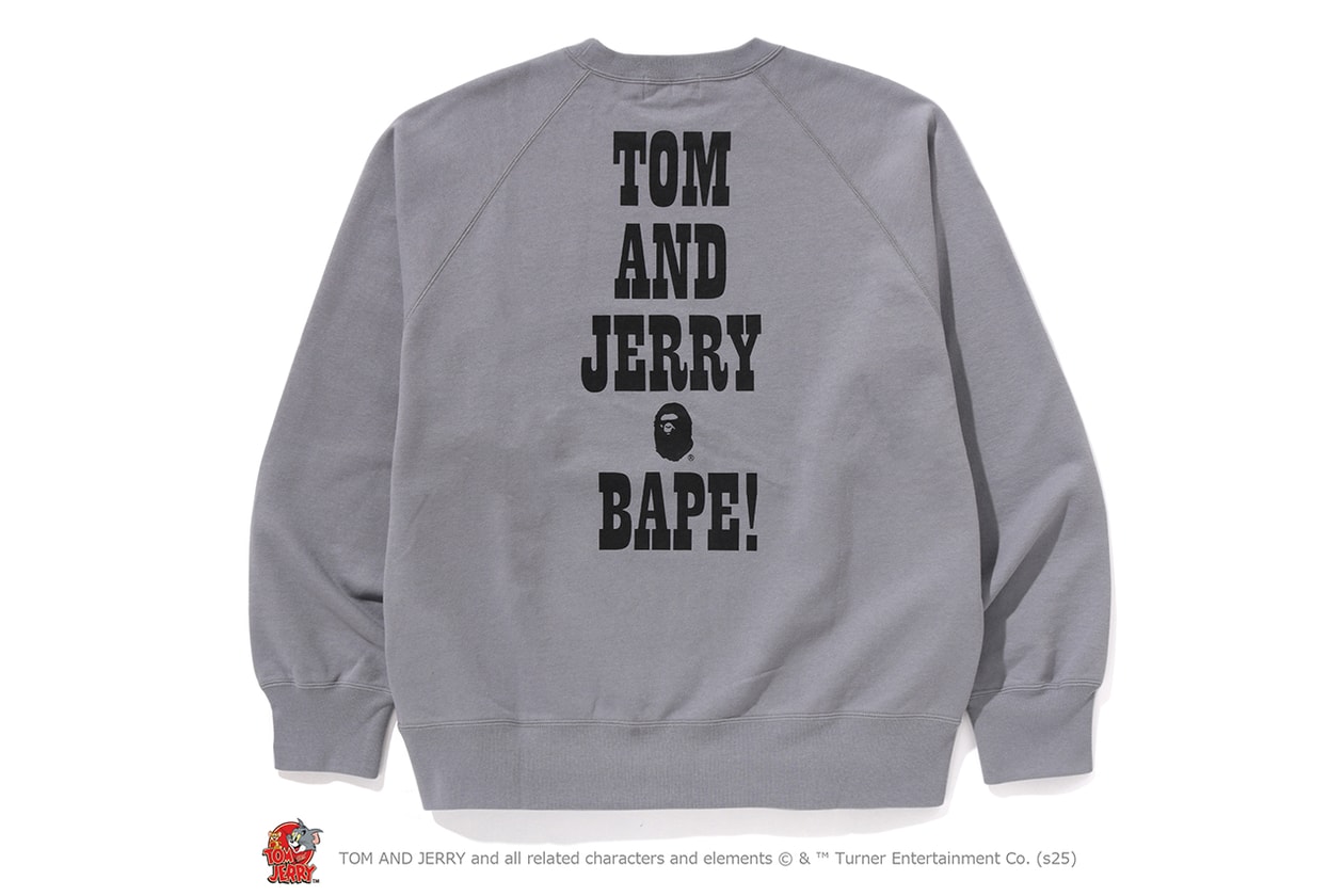 A BATHING APE® が『トムとジェリー』誕生85周年を記念したコラボレートコレクションをリリース A BATHING APE® Tom and Jerry collection release info NICI