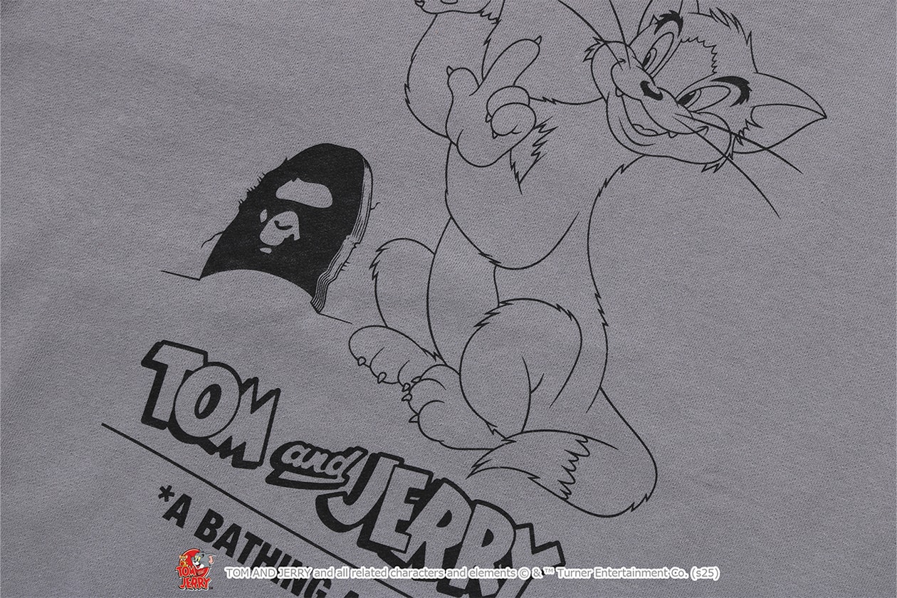 A BATHING APE® が『トムとジェリー』誕生85周年を記念したコラボレートコレクションをリリース A BATHING APE® Tom and Jerry collection release info NICI