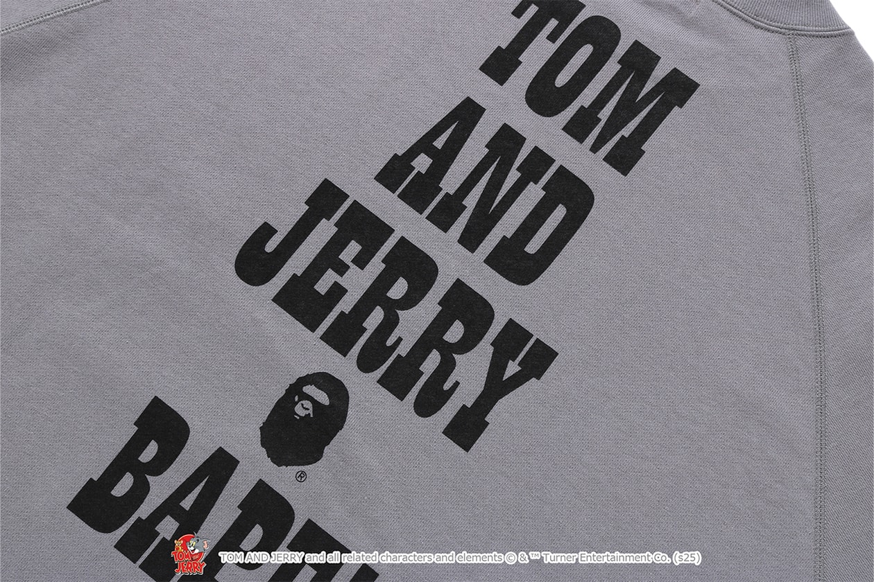 A BATHING APE® が『トムとジェリー』誕生85周年を記念したコラボレートコレクションをリリース A BATHING APE® Tom and Jerry collection release info NICI