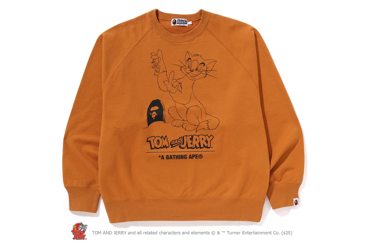 A BATHING APE® が『トムとジェリー』誕生85周年を記念したコラボレートコレクションをリリース A BATHING APE® Tom and Jerry collection release info NICI