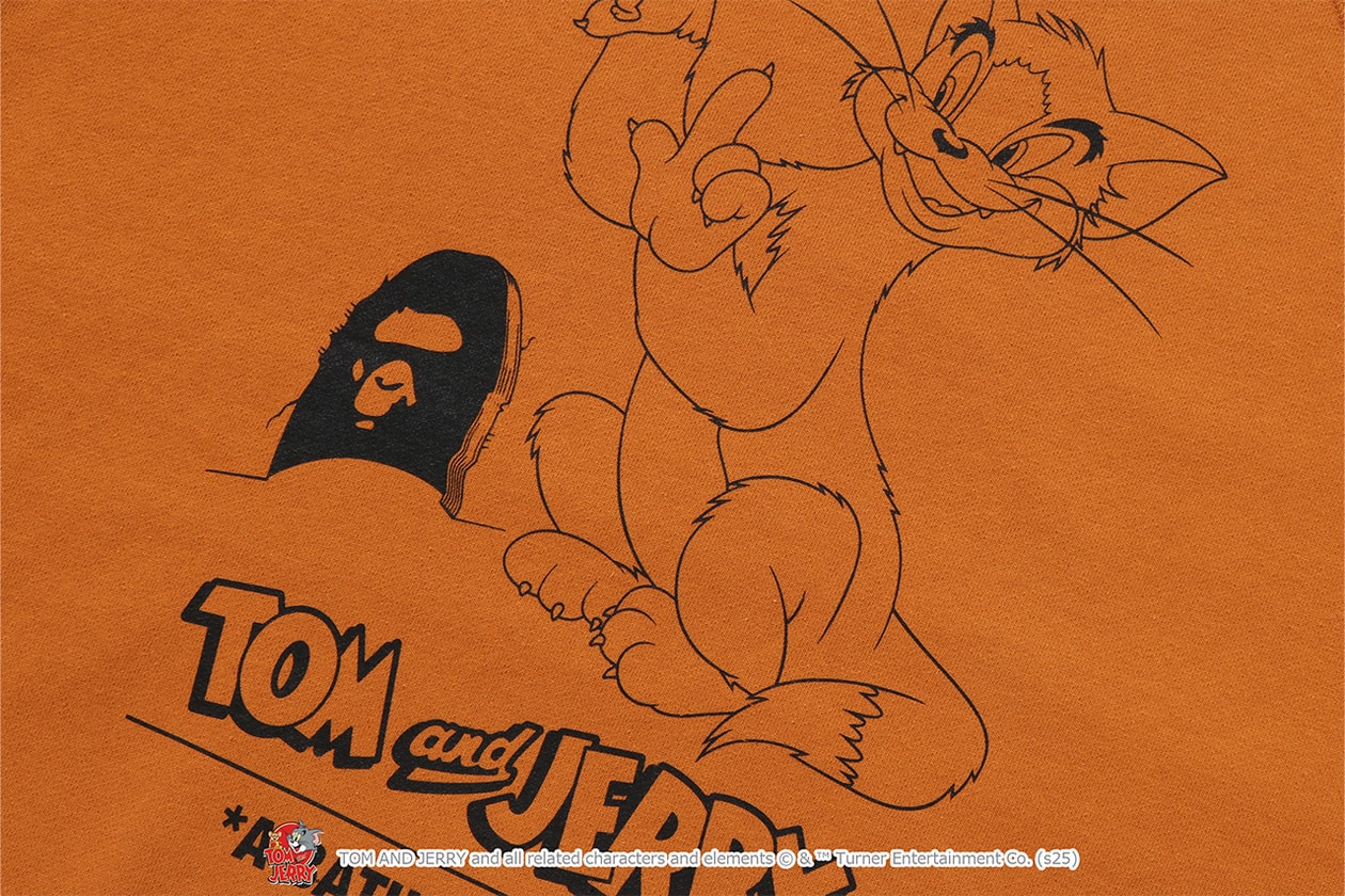A BATHING APE® が『トムとジェリー』誕生85周年を記念したコラボレートコレクションをリリース A BATHING APE® Tom and Jerry collection release info NICI