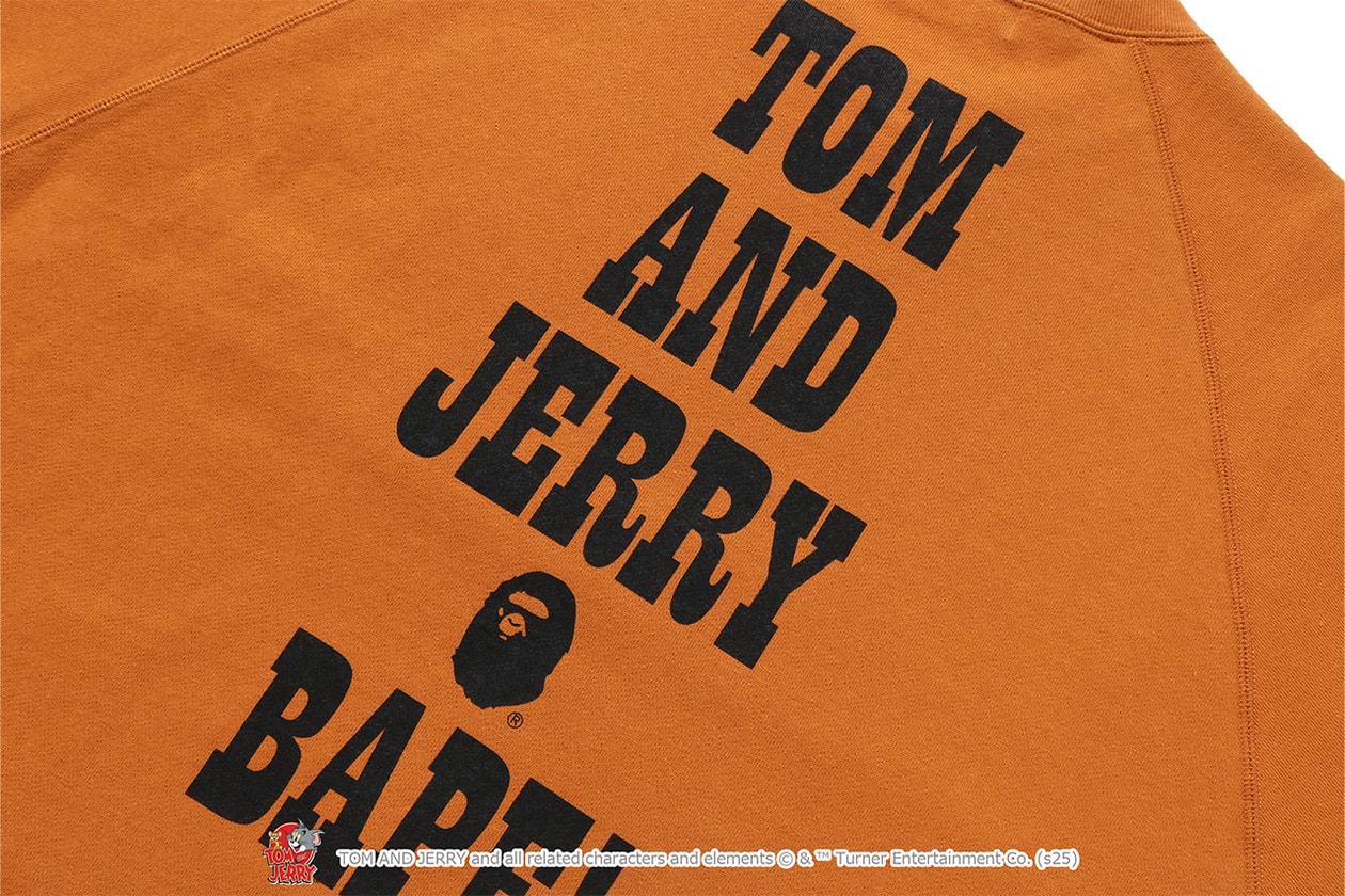 A BATHING APE® が『トムとジェリー』誕生85周年を記念したコラボレートコレクションをリリース A BATHING APE® Tom and Jerry collection release info NICI