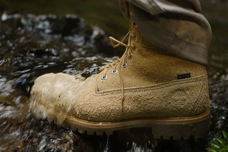 nonnative x Timberland の第3弾コラボブーツは毛足の長いスウェードベージュ