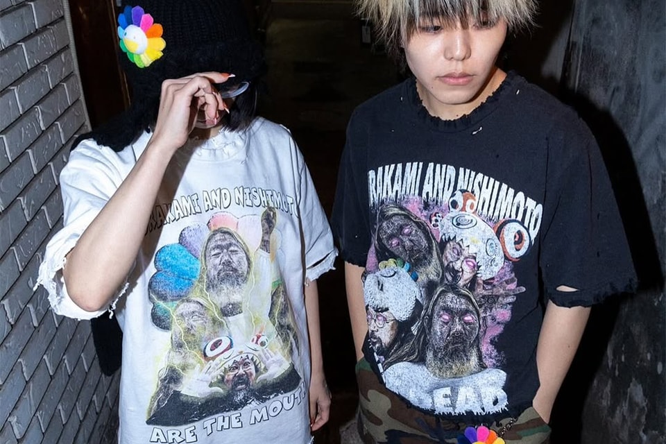 村上隆がニシモト イズ ザ マウスとの初コラボTシャツを発表 