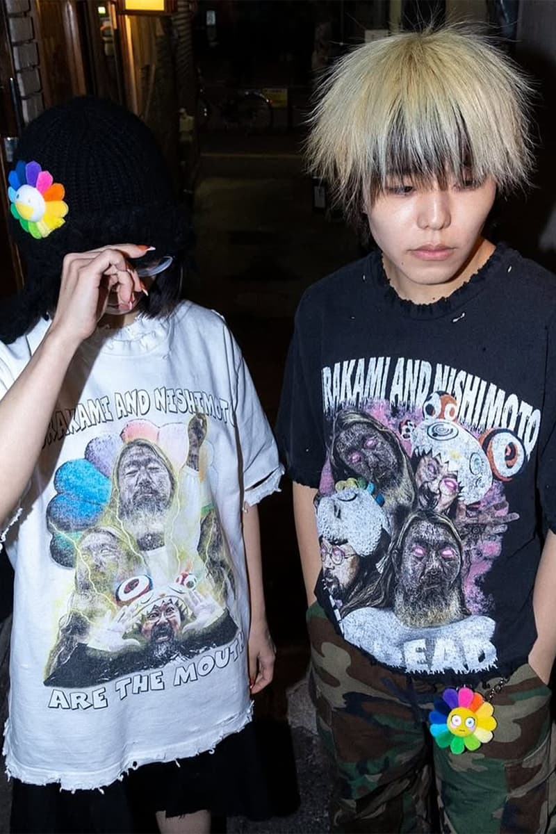 村上隆がニシモト イズ ザ マウスとの初コラボレーションTシャツを発表 Takashi Murakami x NISHIMOTO IS THE MOUTH Collaboration T-shirts release info