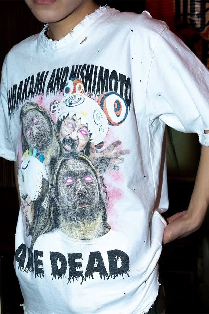 村上隆がニシモト イズ ザ マウスとの初コラボレーションTシャツを発表 Takashi Murakami x NISHIMOTO IS THE MOUTH Collaboration T-shirts release info