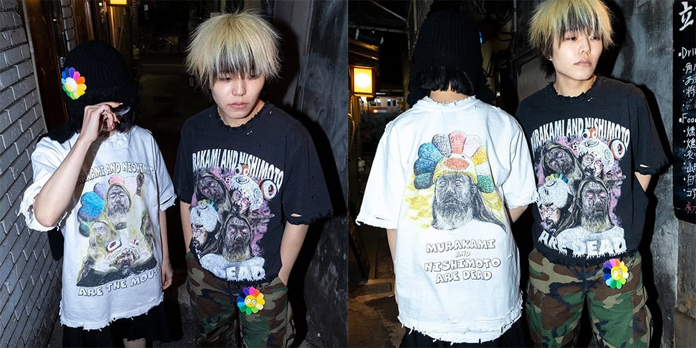 村上隆がニシモト イズ ザ マウスとの初コラボTシャツを発表 
