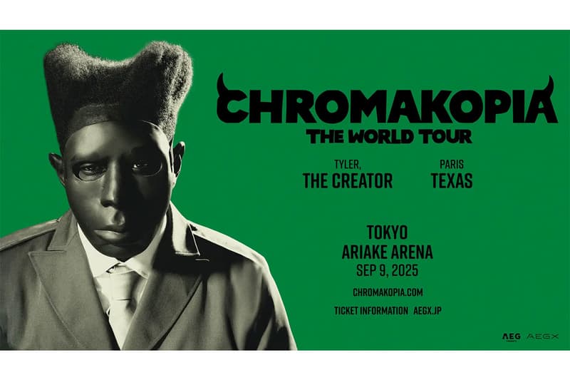 タイラー・ザ・クリエイターの8年ぶりとなる来日公演が決定 tyler the creator chromakopia the world tour japan info