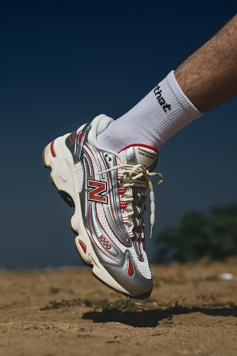 ディスイズネバーザットがニューバランスとの最新コラボモデルを発売thisisneverthat Unveils New Balance 1000 Collaboration thisisneverthat M1000TI retro futuristic dad shoes nb sneaker y2k 90s chunky shoes