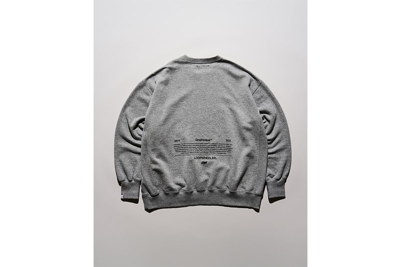 グラフペーパー 青山の10周年を記念したスウェットを発売 graphpaper aoyama 10 aniversalyl oopwheeler collaboration release info