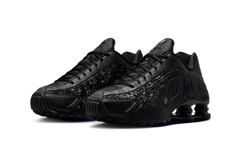 ナイキショックスR4からフローラルプリントをあしらった新色 “ブラックフローラル”が登場 Nike Shox R4 "Black Floral" Black/Dark Smoke Grey HV1992-600 april 1 april fools sneakers martine rose swoosh retro