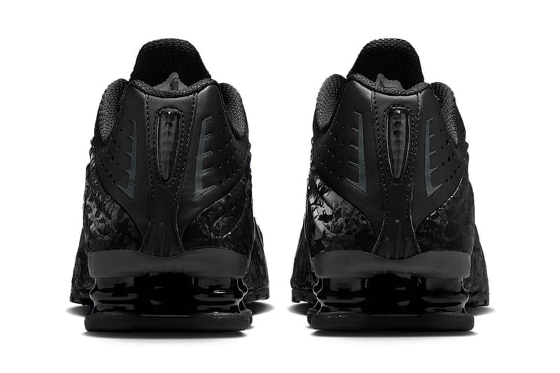 ナイキショックスR4からフローラルプリントをあしらった新色 “ブラックフローラル”が登場 Nike Shox R4 "Black Floral" Black/Dark Smoke Grey HV1992-600 april 1 april fools sneakers martine rose swoosh retro