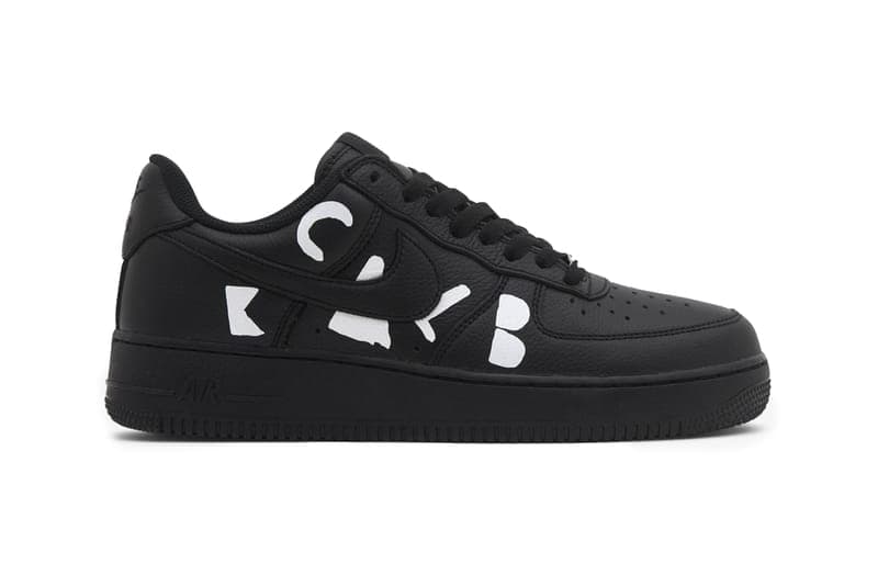 ブラック コム デ ギャルソン x ナイキの最新作 エアフォース 1 ローが到着 BLACK COMME des GARÇONS x Nike Air Force 1 Low Retro release info