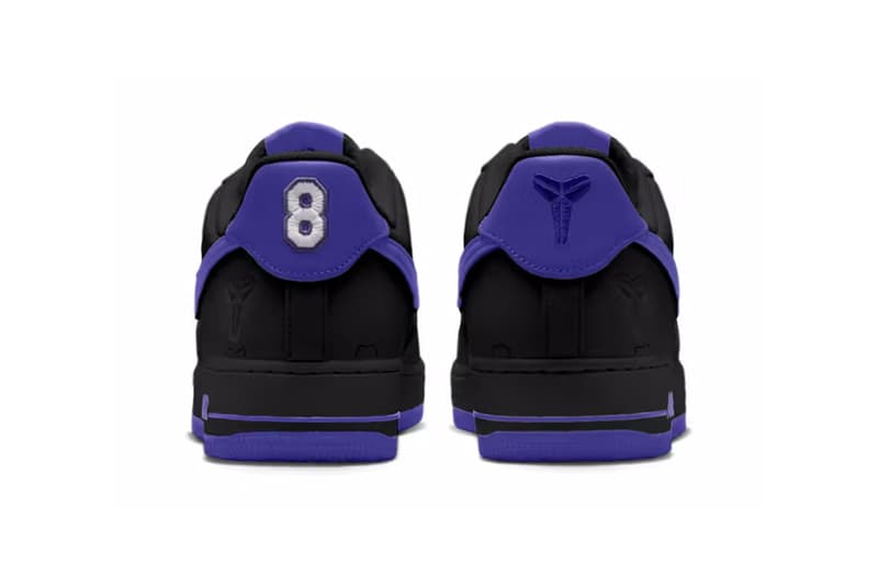 コービー・ブライアント x ナイキ エアフォース 1 ローに新色 ペルシアンバイオレット が登場か Kobe Bryant x Nike Air Force 1 Low "Persian Violet" Rumored to Release Persian Violet/Black II7062-500 black mamba swoosh