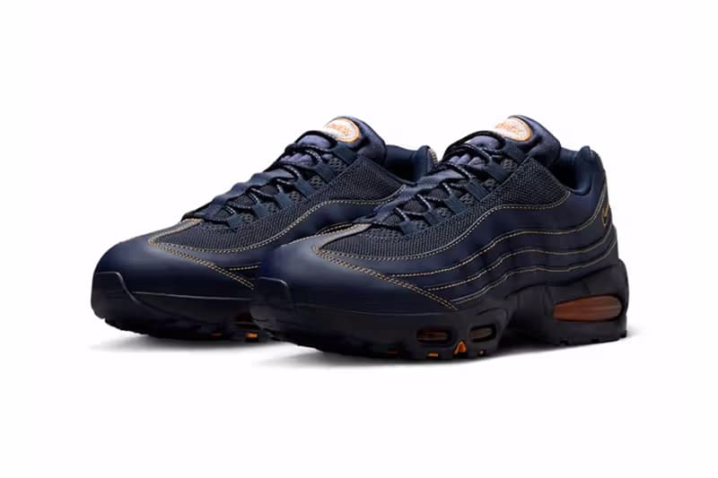 ナイキ. エアマックス 95 に米ミシガン大学から着想を得た新色 “ミシガン” が登場 Nike Air Max 95 OG "Obsidian/Varsity Maize" IB7936-400 Release info university of michigan wolverines school swoosh air max day