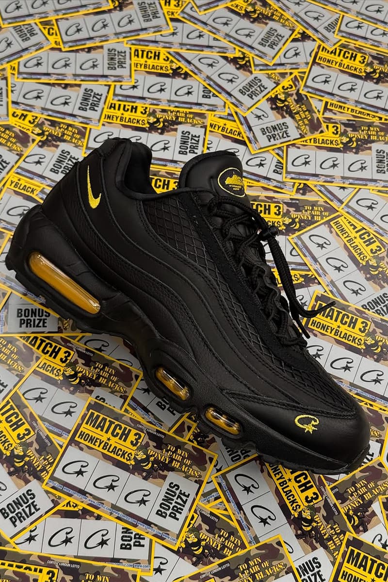 コーテイズが過去7年間のアーカイブを大放出 CORTEIZ ARCHIVE LOTTO DROP info Nike Air max 95 “Honey Black”