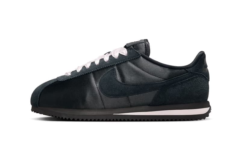 Nike Cortez よりピンクのシューレースがアクセントとなる “Black/Pink” が登場