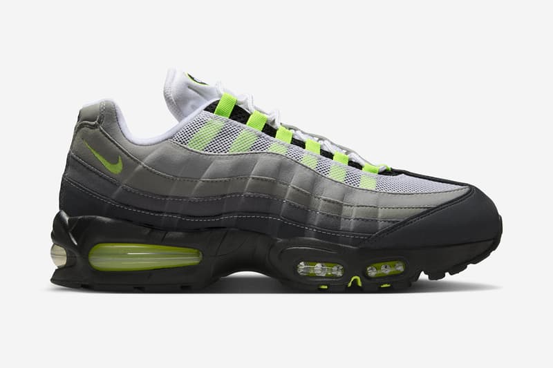 2025年版 ナイキ エアマックス 95 OG “ネオン” の公式ビジュアルをチェック Nike Air Max 95 OG Big Bubble neon official images
