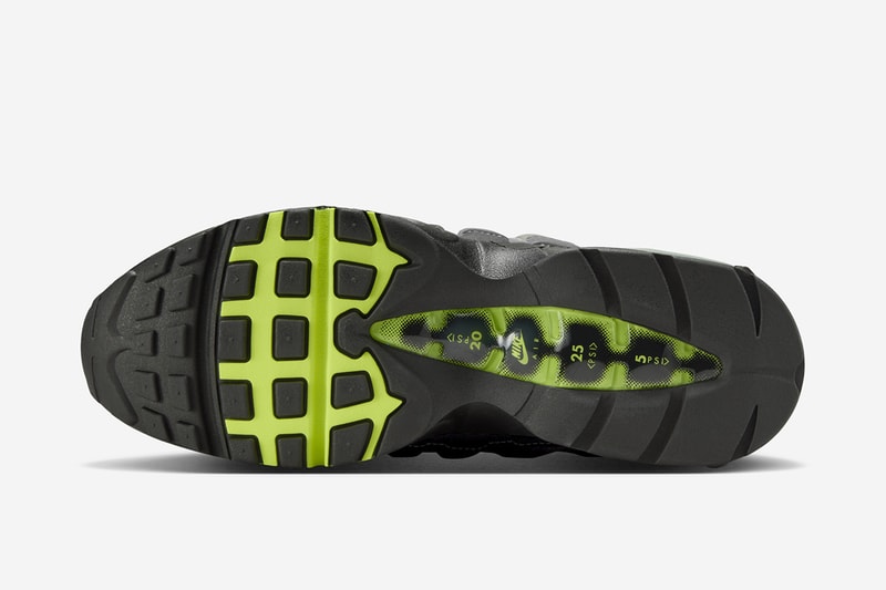 2025年版 ナイキ エアマックス 95 OG “ネオン” の公式ビジュアルをチェック Nike Air Max 95 OG Big Bubble neon official images