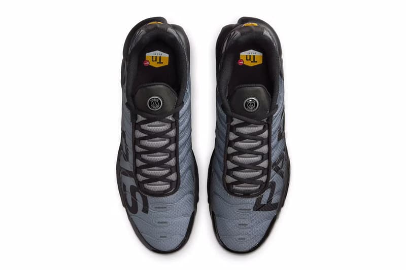 PSG x ナイキからダークトーン で統一した新作 エアマックス プラスが登場 PSG x Nike Air Max Plus release info Paris Saint-Germain
