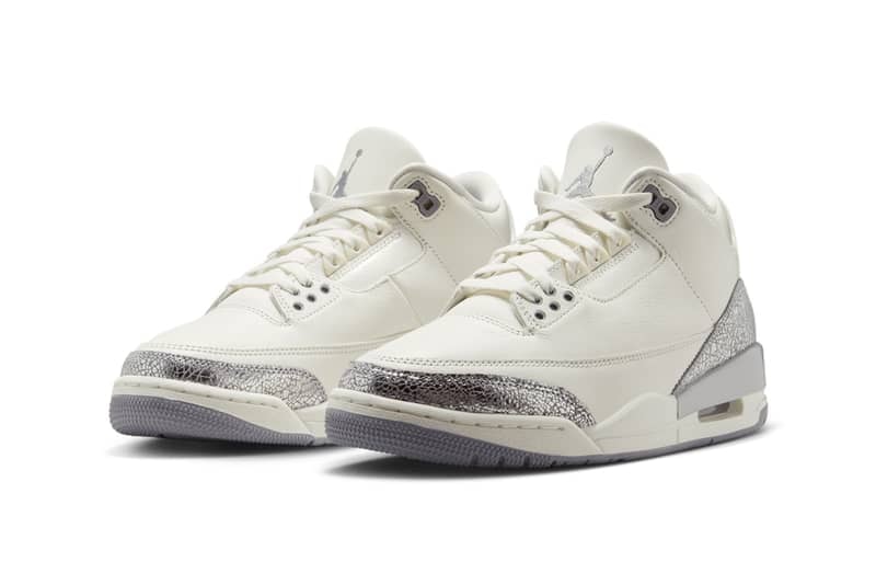 エアジョーダン3 の “セイル/メタリック シルバー”をチェック air jordan 3 sail metallic silver release info