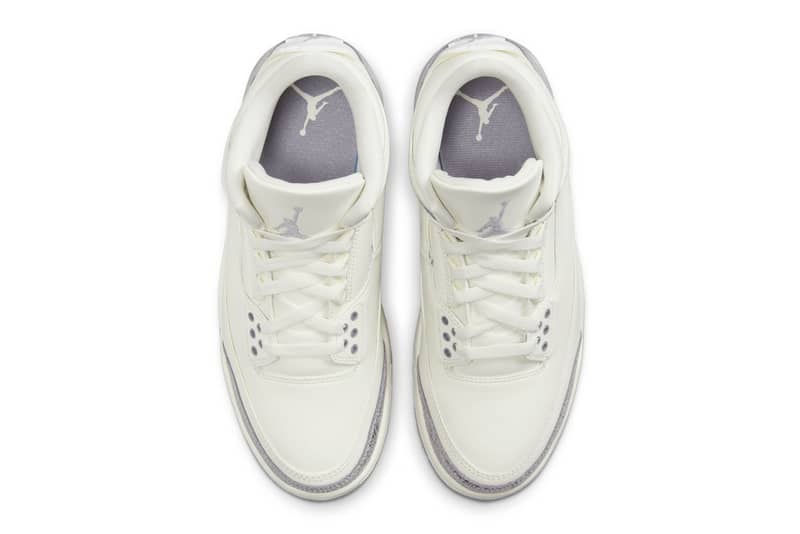 エアジョーダン3 の “セイル/メタリック シルバー”をチェック air jordan 3 sail metallic silver release info