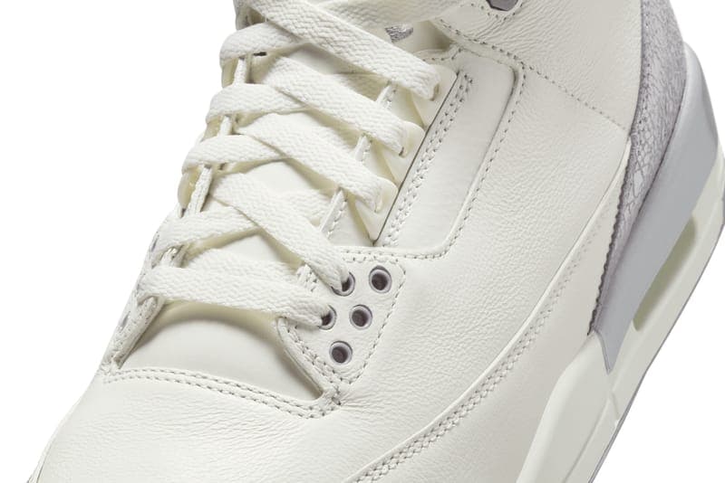 エアジョーダン3 の “セイル/メタリック シルバー”をチェック air jordan 3 sail metallic silver release info