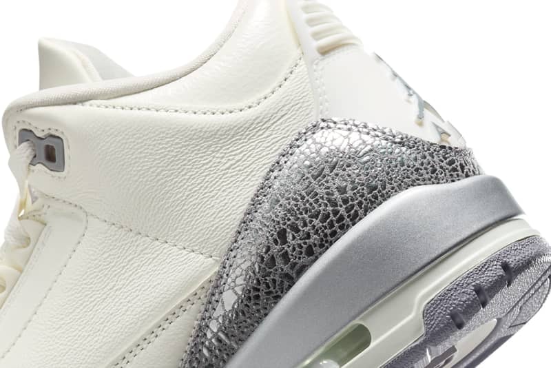 エアジョーダン3 の “セイル/メタリック シルバー”をチェック air jordan 3 sail metallic silver release info