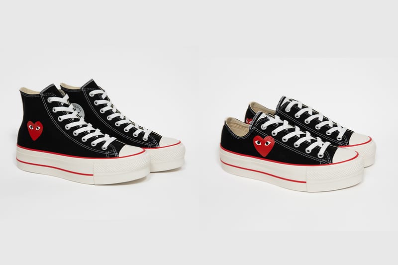 PLAY COMME des GARÇONS x Converse から初の厚底シューズが登場